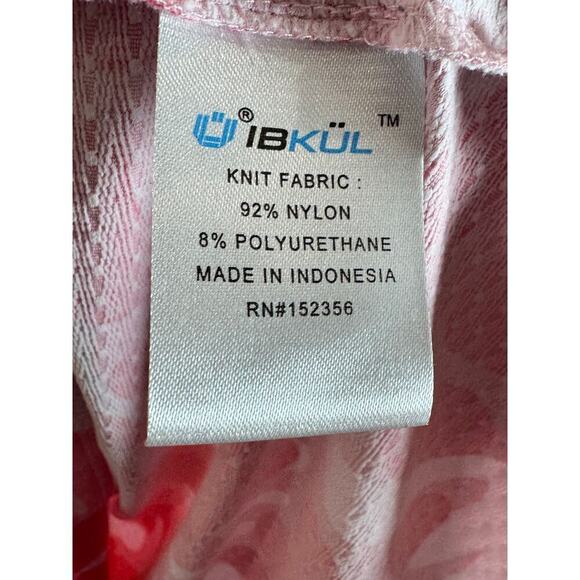 IBKUL Ladies CAMO PINK Short Sleeve Mock Golf Shirt UPF 50 Breathable 3/4 Zip S - Picture 4 of 8